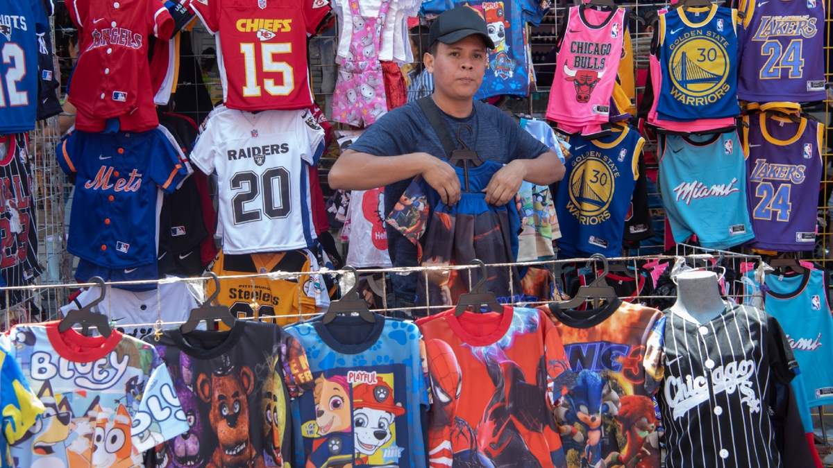 Un vendedor ambulante en la CDMX