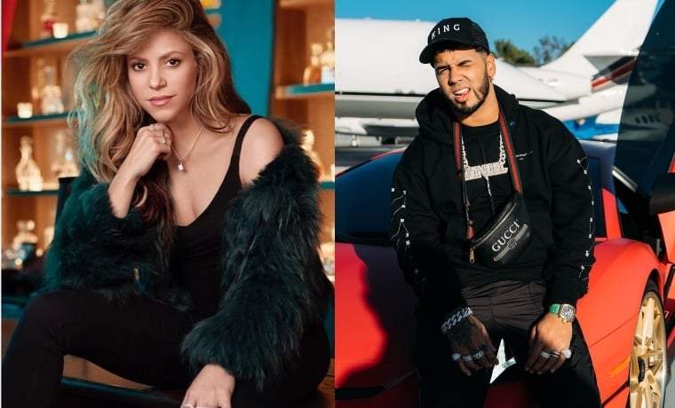 Shakira y Anuel AA. Fuente: (Instagram)