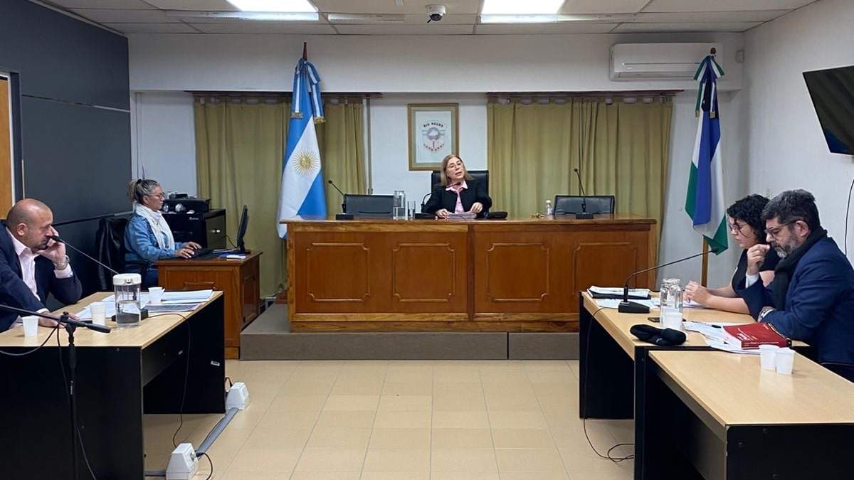 La audiencia de formulación de cargos a Francisco Esteban Castillo. Fuente (MPF Cipolletti)