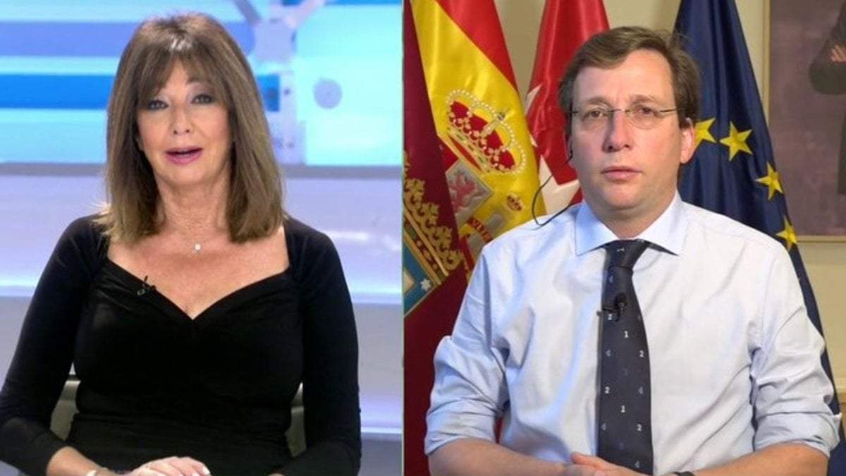 Ana Rosa Quintana y José Luis Martínez Almeida. Fuente: (Twitter)