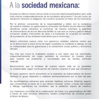 Crean siete gobernadores panistas bloque prodiálogo; están dispuestos a colaborar con el candidato presidencial que gane