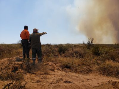 ¡Alivio! Logran controlar las llamas en Las Grutas
