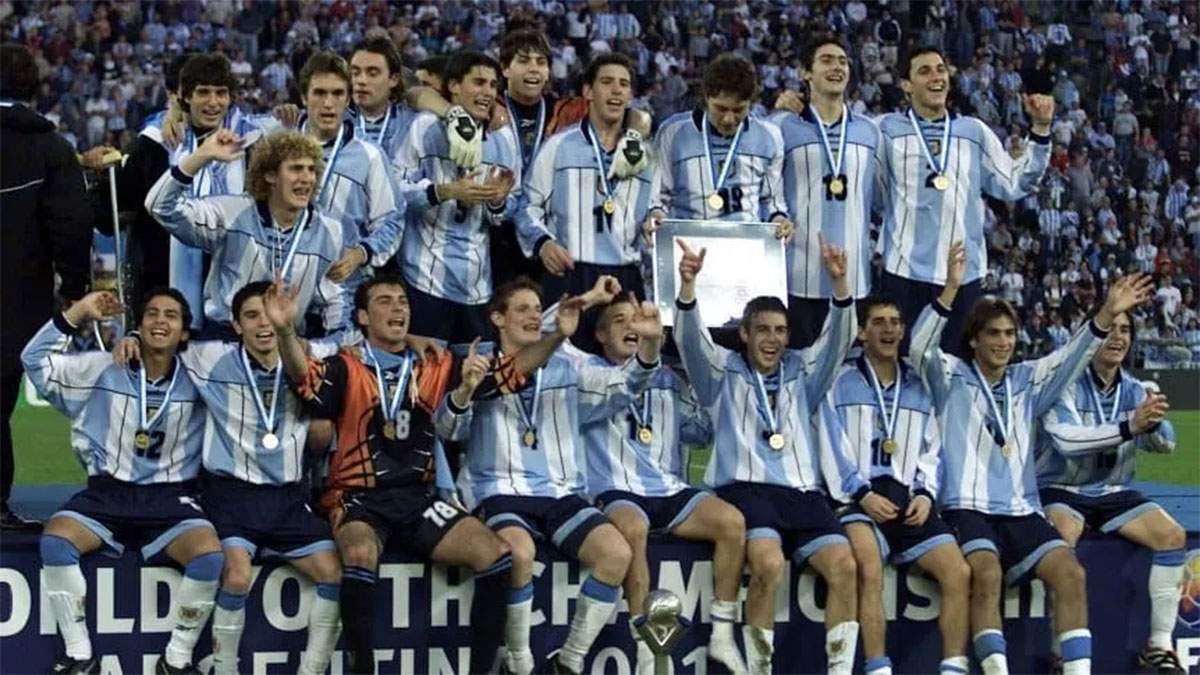 Argentina 2001. El cuarto mundial sub 20 quedaba en casa.