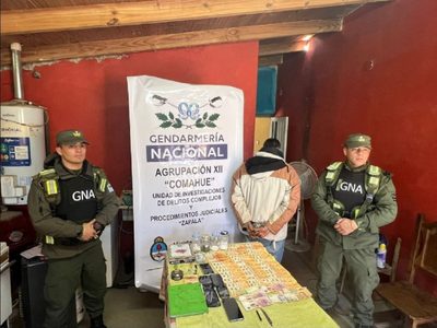 Gendarmería Nacional incautó drogas en un lavadero de Mariano Moreno
