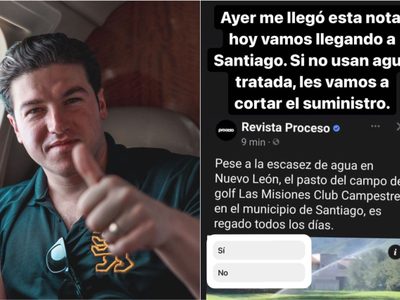 Samuel García amenaza con cortar el agua en exclusivo sector residencial Las Misiones