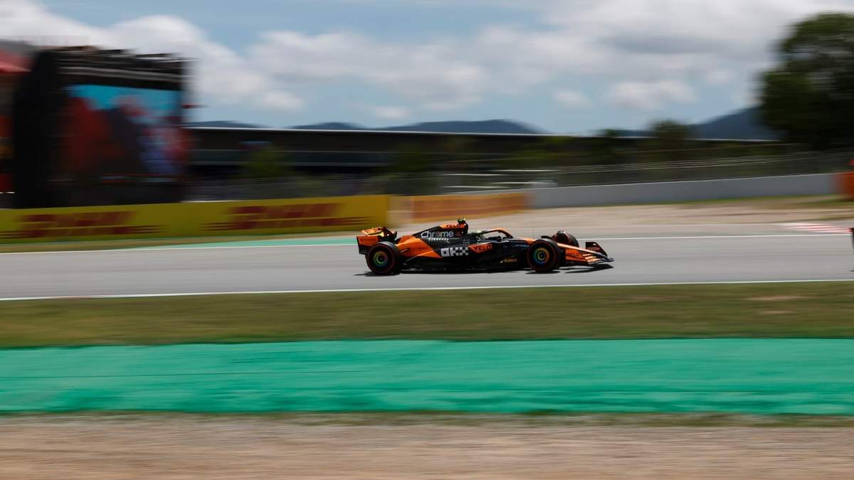 El británico Lando Norris de la escudería McLaren