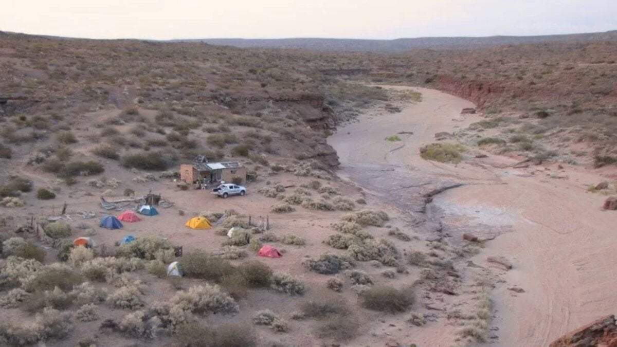 Lugar donde encontraron los restos fósiles. Fuente: (CONICET).
