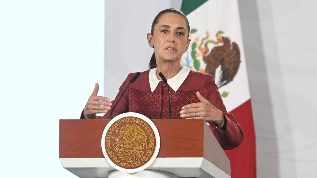 La presidenta Claudia Sheinbaum en la mañanera