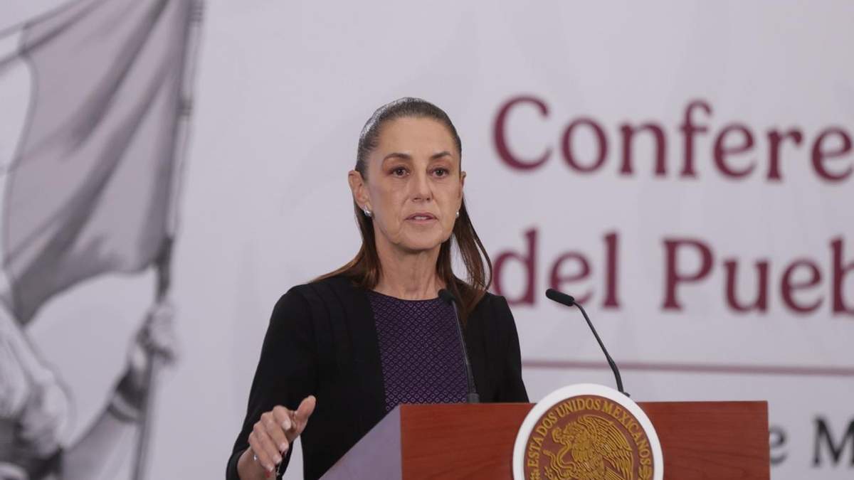 La presidenta Claudia Sheinbaum en la mañanera