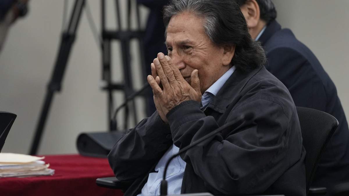 El expresidente peruano Alejandro Toledo en la audiencia