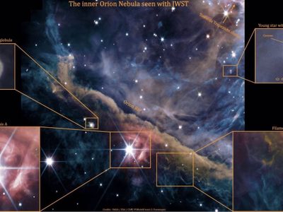 Webb toma "impresionantes" imágenes de la Nebulosa de Orión