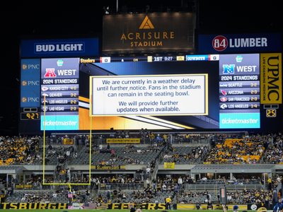 Tormenta eléctrica atrasa el inicio del partido entre Dallas y Pittsburgh