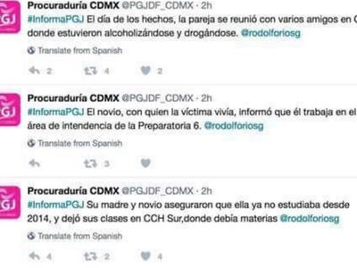 Con hashtag #SiMeMatan repudian a la PGJ por revictimizar a la joven hallada muerta en CU