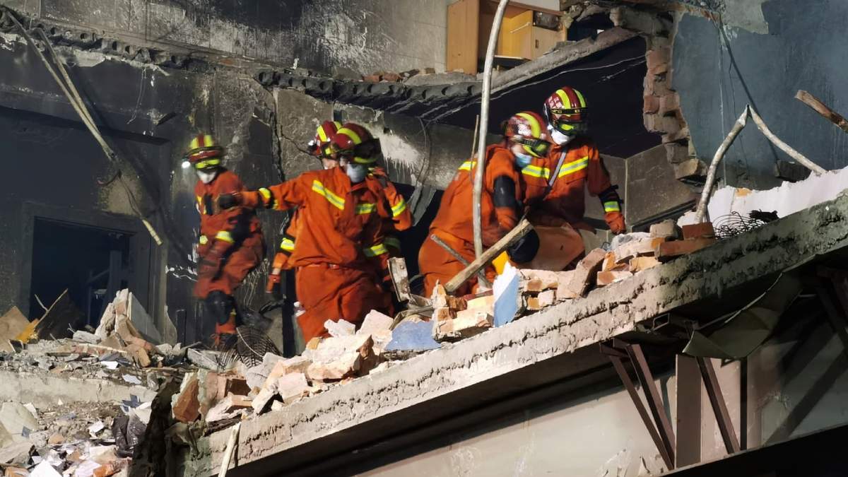 Labores de rescate en China. Fuente: (Twitter)