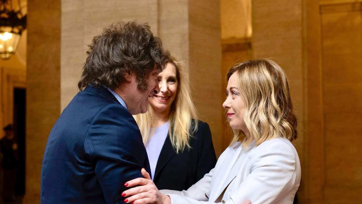 Javier Milei se reencontrará con Meloni. Fuente: (X)