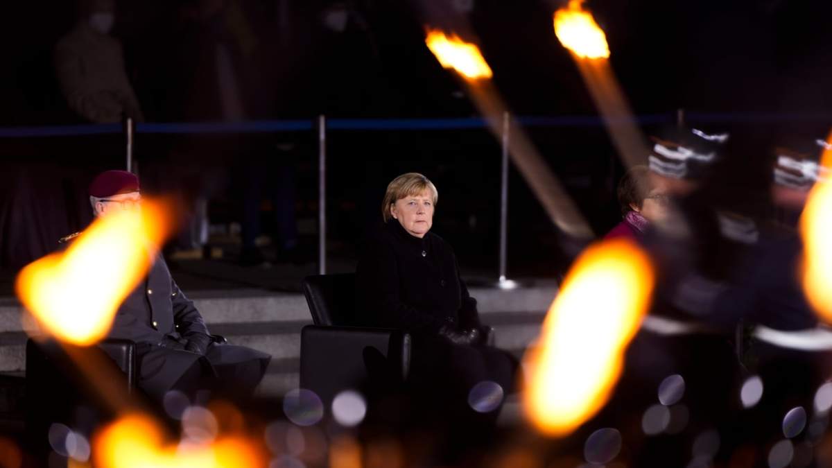 La ceremonia de despedida de la canciller Angela Merkel