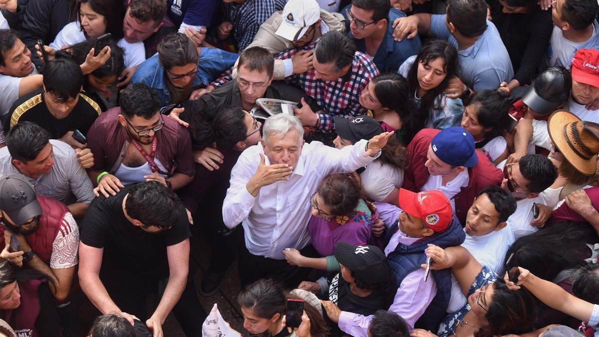 La marcha en defensa de su gobierno