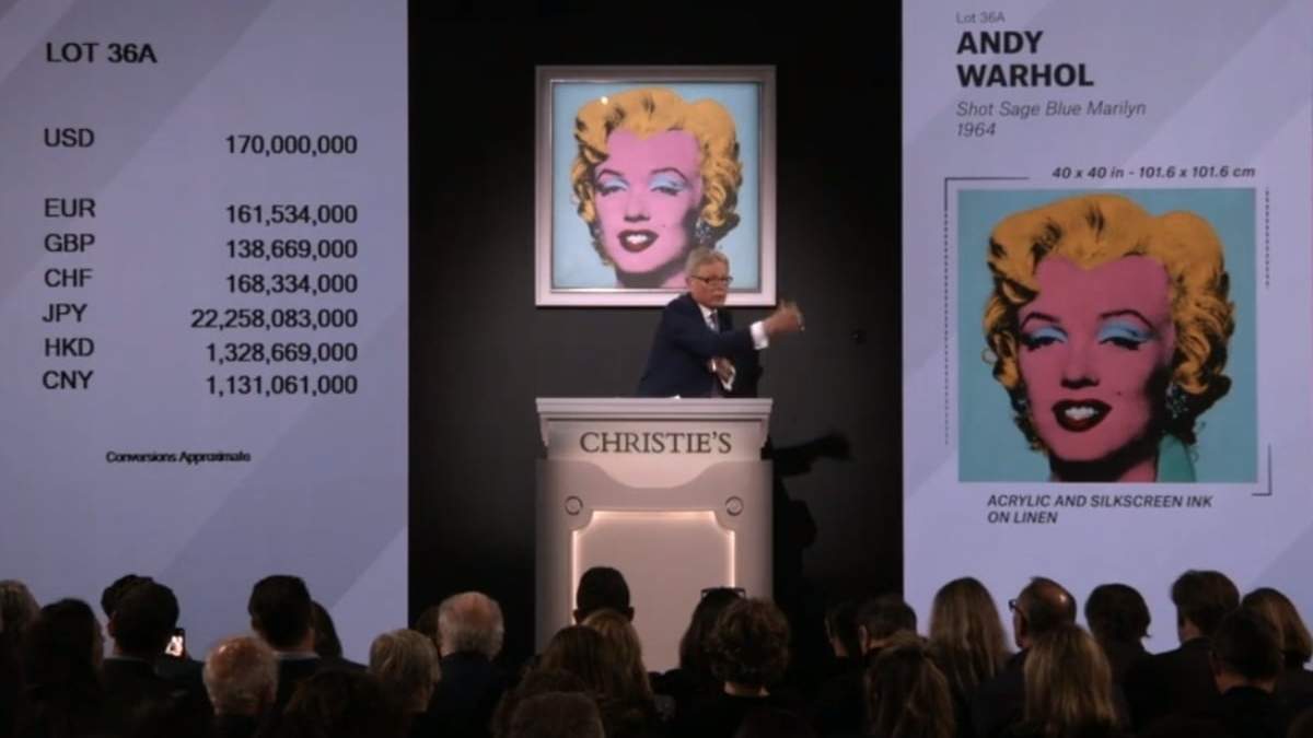 La subasta de “Shot Sage Blue Marilyn”, de Andy Warhol