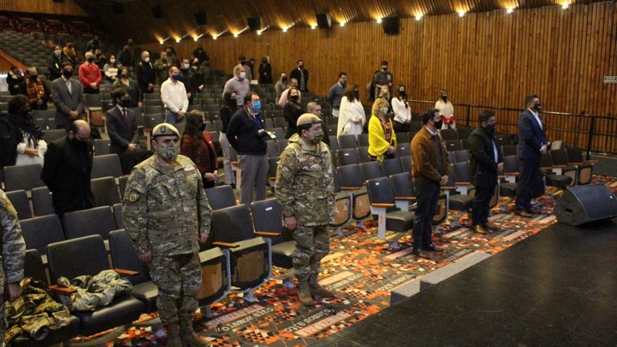 Acto desarrollado en Zapala. Fuente: (Daniel Signorile)