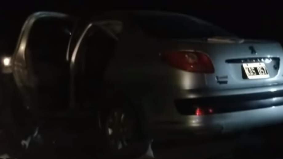 El auto del accidente. Fuente: (Twitter)