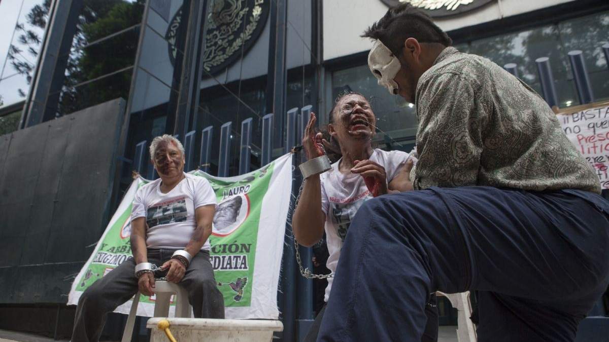 Manifestación con motivo del Día Internacional en Apoyo de las Víctimas de la Tortura