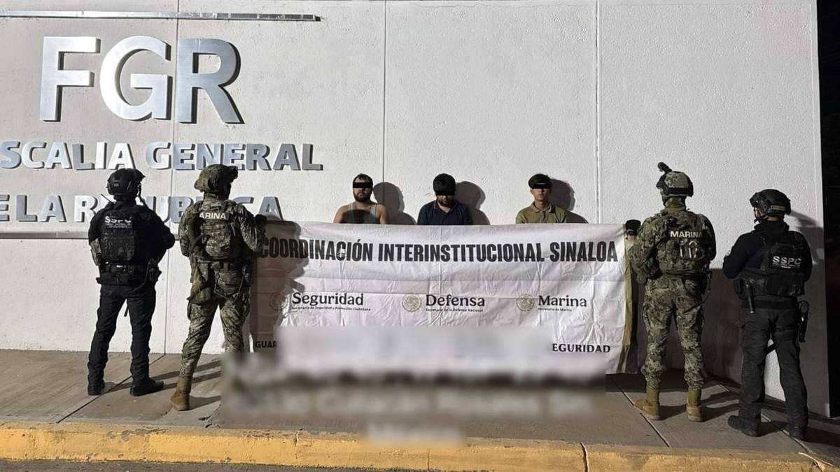 Los tres presuntos sicarios detenidos