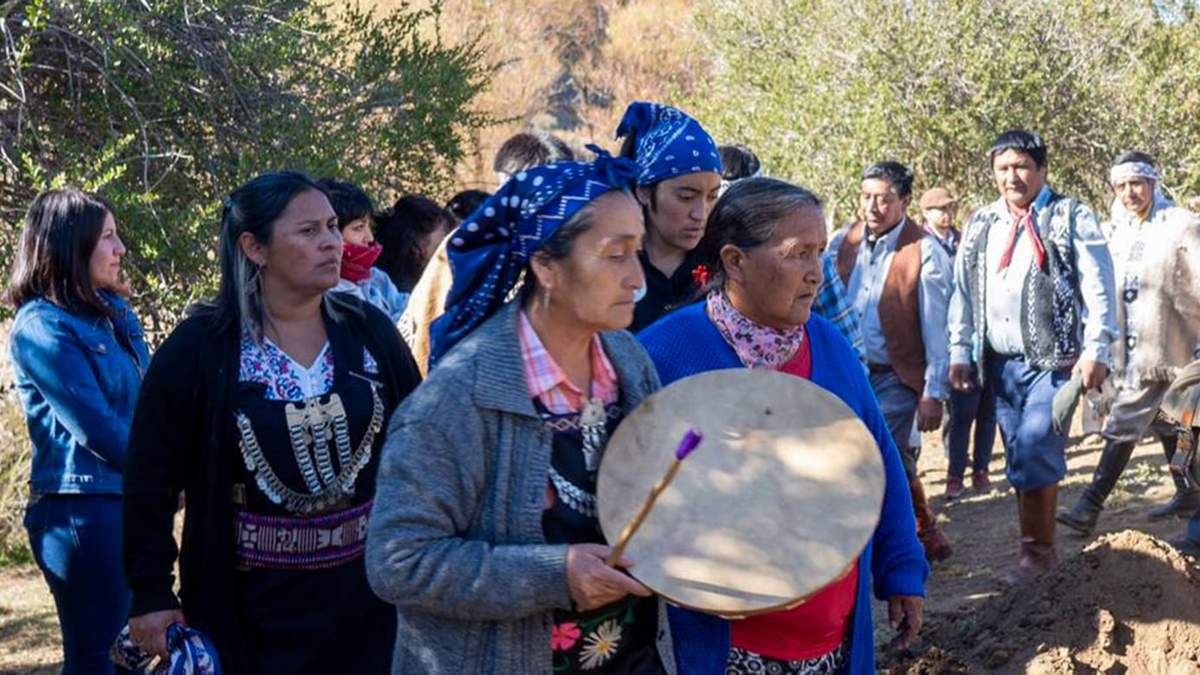 Comunidad mapuche en Neuquén. Fuente: (Facebook)