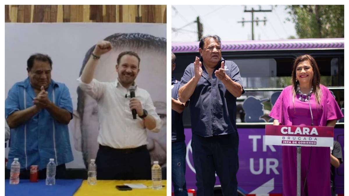 Fernando Ruano con Santiago Taboada el 21 de marzo, y este martes con Clara Brugada