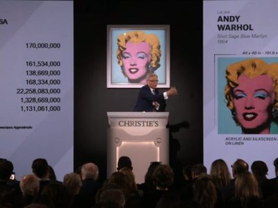 “Marilyn azul”, de Andy Warhol, es la obra más cara tras subastarse en 195 millones de dólares