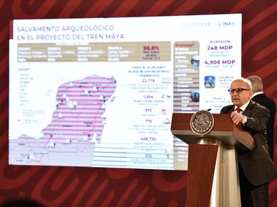 Anuncian 5 mil 254 millones de pesos para dos programas arqueológicos en la ruta del Tren Maya