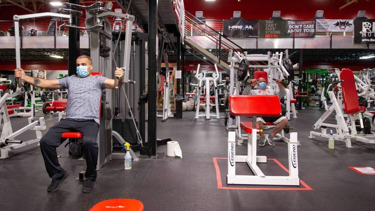Los gimnasios debieron adaptar su funcionamiento. Fuente: (Twitter)