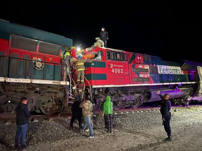 Chocan locomotoras de frente en Amacueca, Jalisco; hay siete lesionados