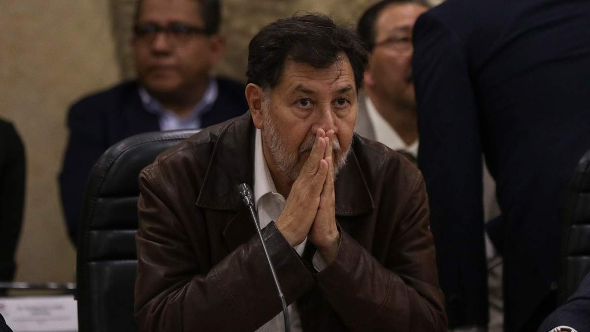 El petista Fernández Noroña durante el primer foro sobre la reforma al Poder Judicial