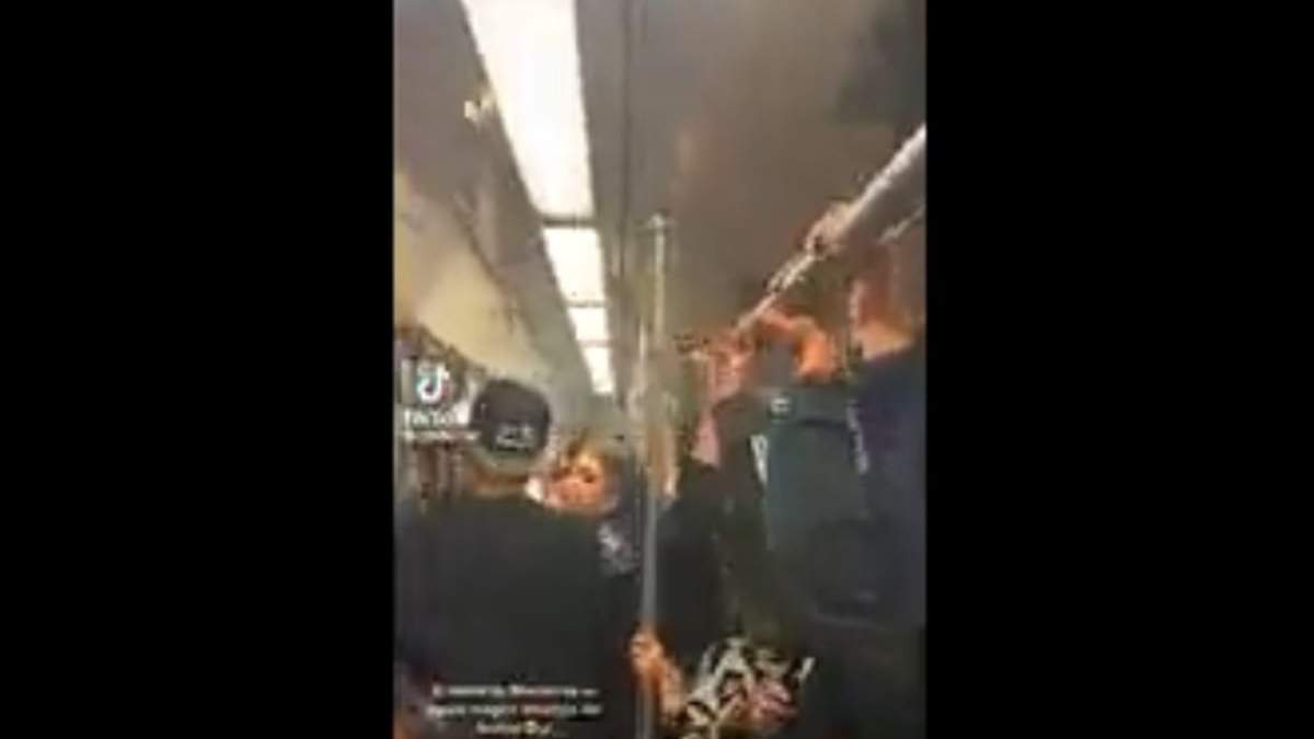 Pasajero fumando