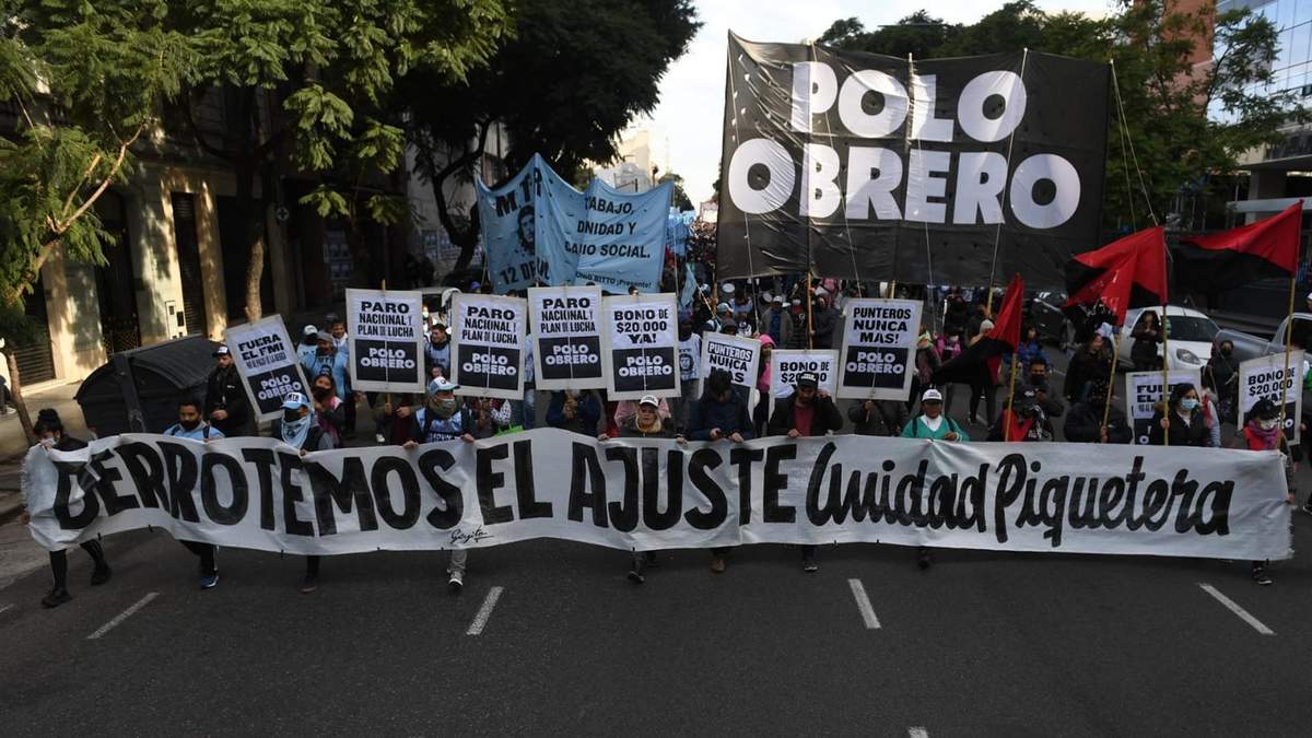 Unidad Piquetera acampará en la 9 de julio. Fuente: (Twitter).