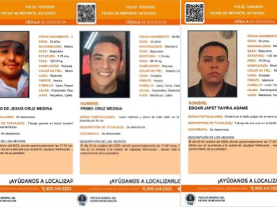 Desaparecen tres jóvenes trabajadores aguacateros en Michoacán