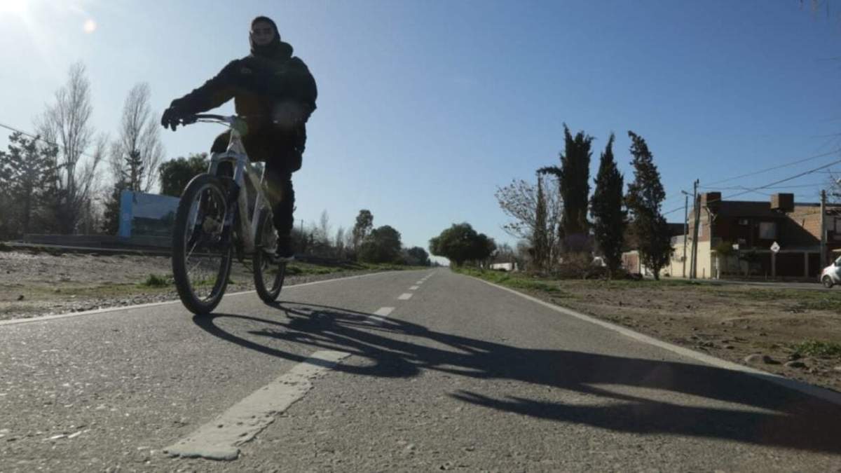 La bicisenda ubicada en la calle 12 de septiembre. Fuente: (Matías García)