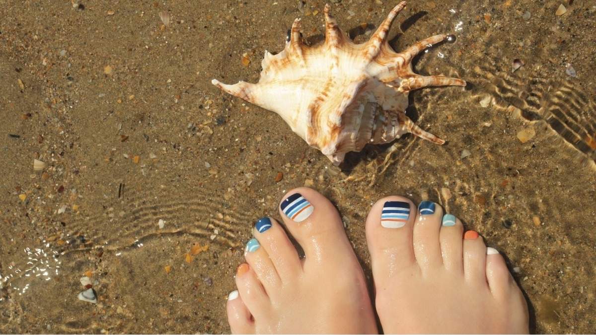 Nail Art en los pies. Fuente: (Instagram)