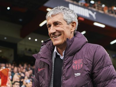 Quique Setién, contundente ante el interés del Barcelona por Lautaro Martínez