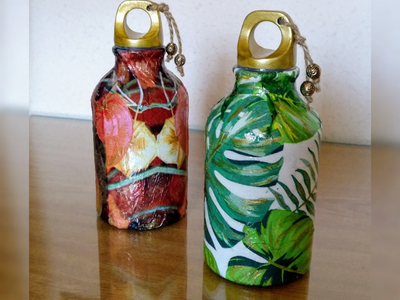 No tires las botellas de cerveza o vino, mirá cómo podés transformarlas en estos hermosos objetos decorativos