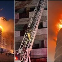 Arde piso 12 de un edificio en la Playa Brujas de Mazatlán (Video)