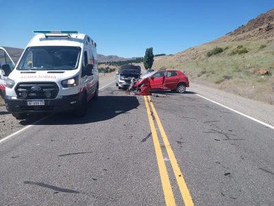 Cinco heridos luego de un triple choque en la ruta 237