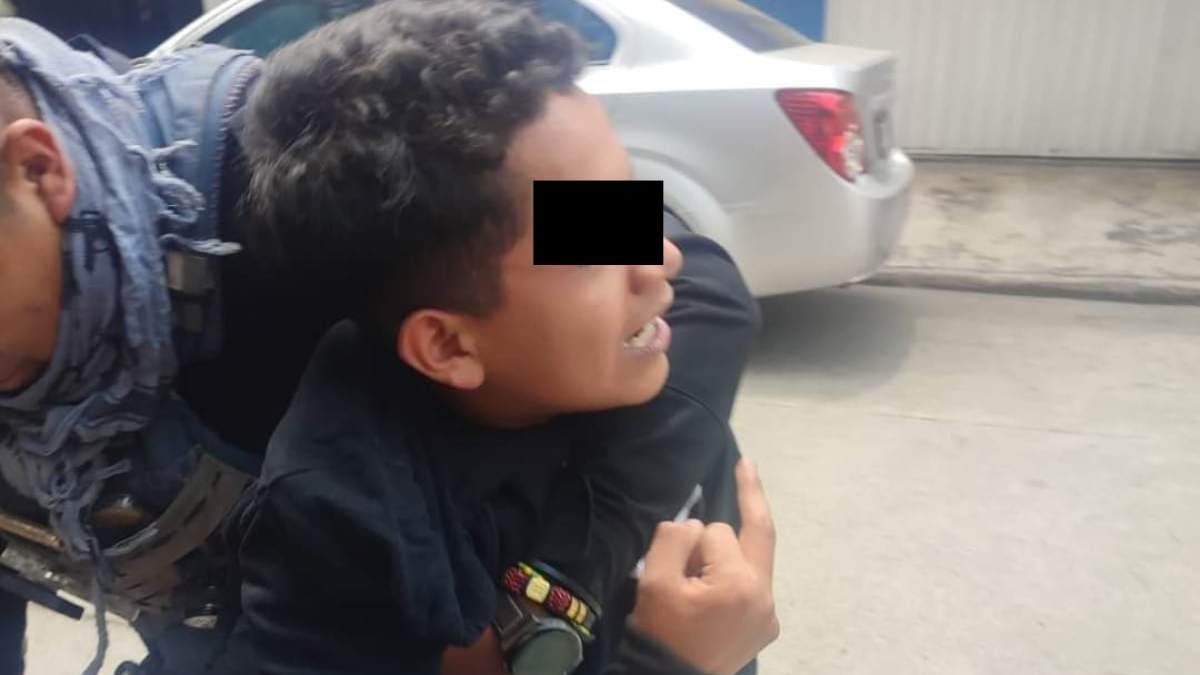 El menor detenido