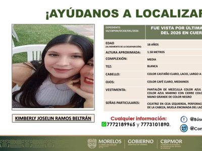 Marchan en Cuernavaca para exigir la localización de Kimberly Ramos