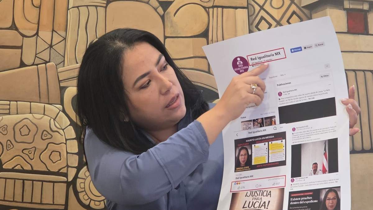 Ericka Contreras en conferencia de prensa