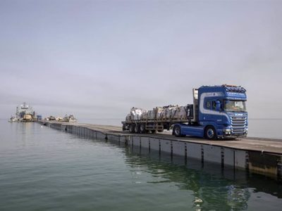 EU restaura el muelle para llevar ayuda a la Franja de Gaza