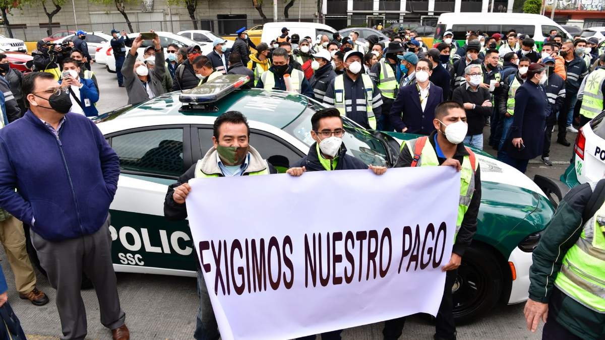 El 3 de noviembre, trabajadores de Interjet bloquearon Circuito Interior para exigir el pago de sus sueldos