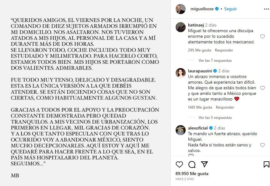 Bosé Instagram