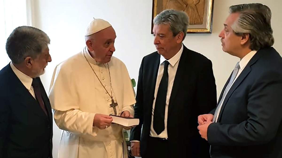 Francisco junto a Fernández en 2018 (foto: Twitter).