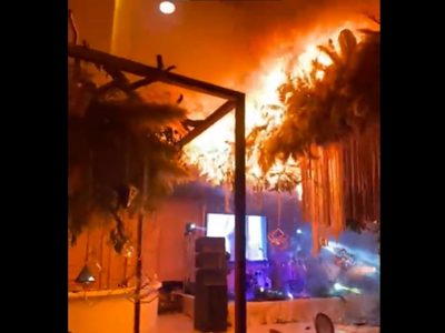 Captan en video el momento en que un incendio arruina una boda en Torreón